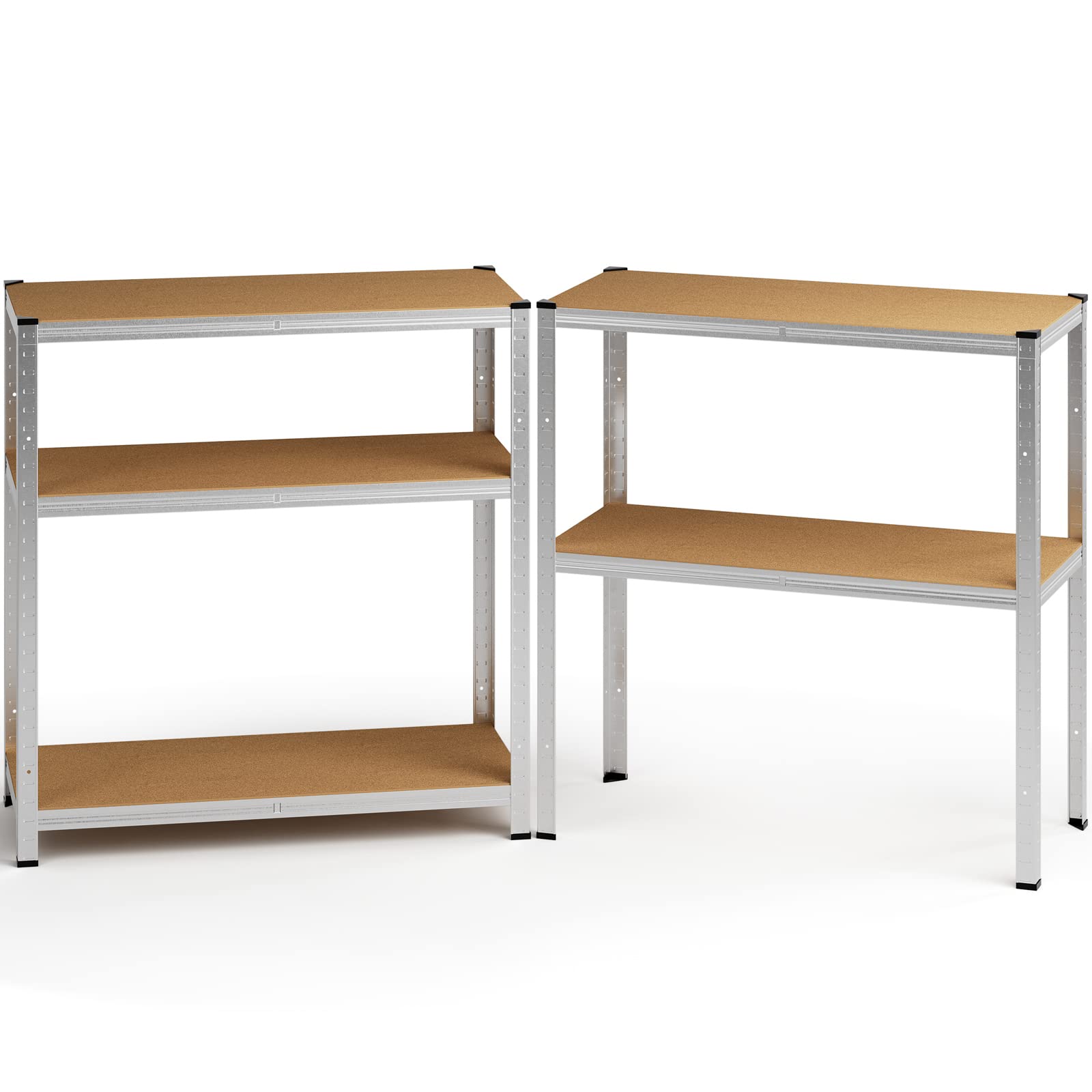 Monzana® regał do dużych obciążeń, 180 x 90 x 40 cm, 875 kg, 5 płyt MDF, regał magazynowy, regał do piwnicy, regał wtykowy, regał warsztatowy
