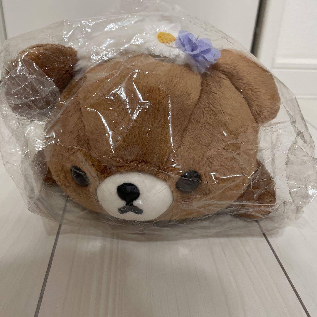 チャイロイコグマのくたくた抱きぐるみ　お花畑の小さな子うさぎテーマ お花畑の小さな子うさぎテーマの限定グッズ！「リラックマ