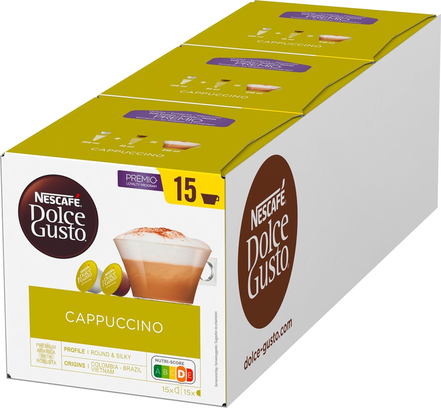 NESCAFÉ Dolce Gusto Krups KP1238 Mini Me Coffee Capsule Machine, 15 Bar, Compact, High Pressure Coffee Machine, Over 30 Coffee Creations, Choice of Drink Size, Black/Anthracite mit Cappuccino