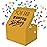FETTIPOP Gift Box Exploding Confetti (Nothing Box) 7.1x5.5x4.3 in, Surprise Explosion Prank Pop up for Birthday, Any occasion