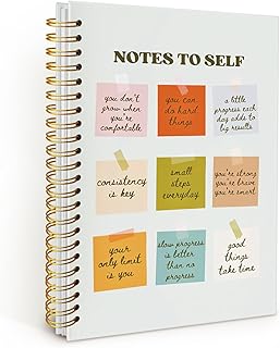 Note to Self Mental Health Journal, Inspirational Spiral Notebook, Motiv...