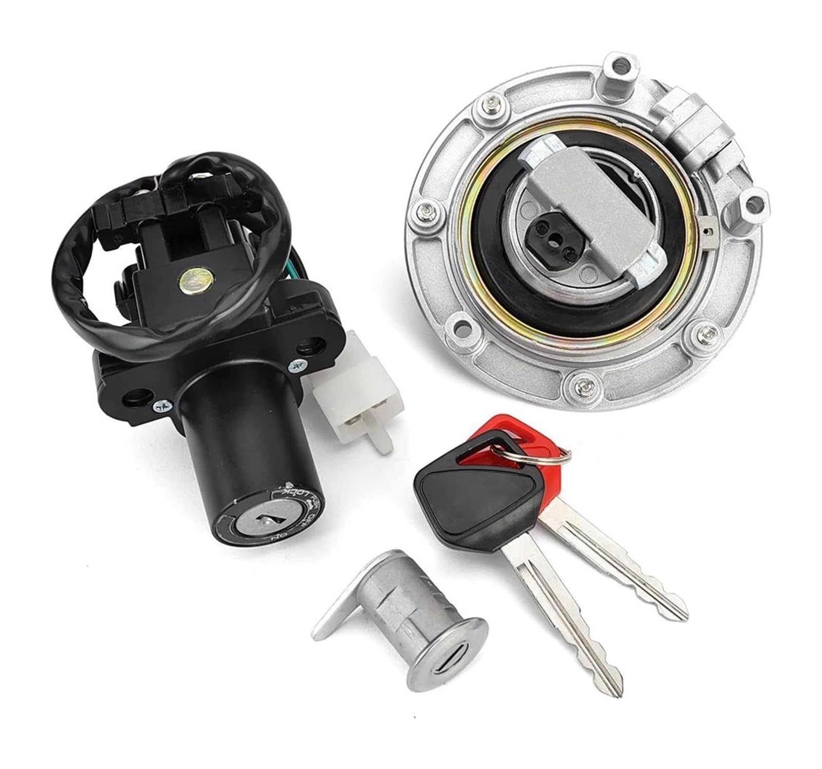 Cerradura De Encendido para CBF600 2004-2009 35010-MER-D10 35010-MER-D00 Interruptor Arranque Cerradura Encendido Motocicleta Combustible del Tanque Juego Llaves