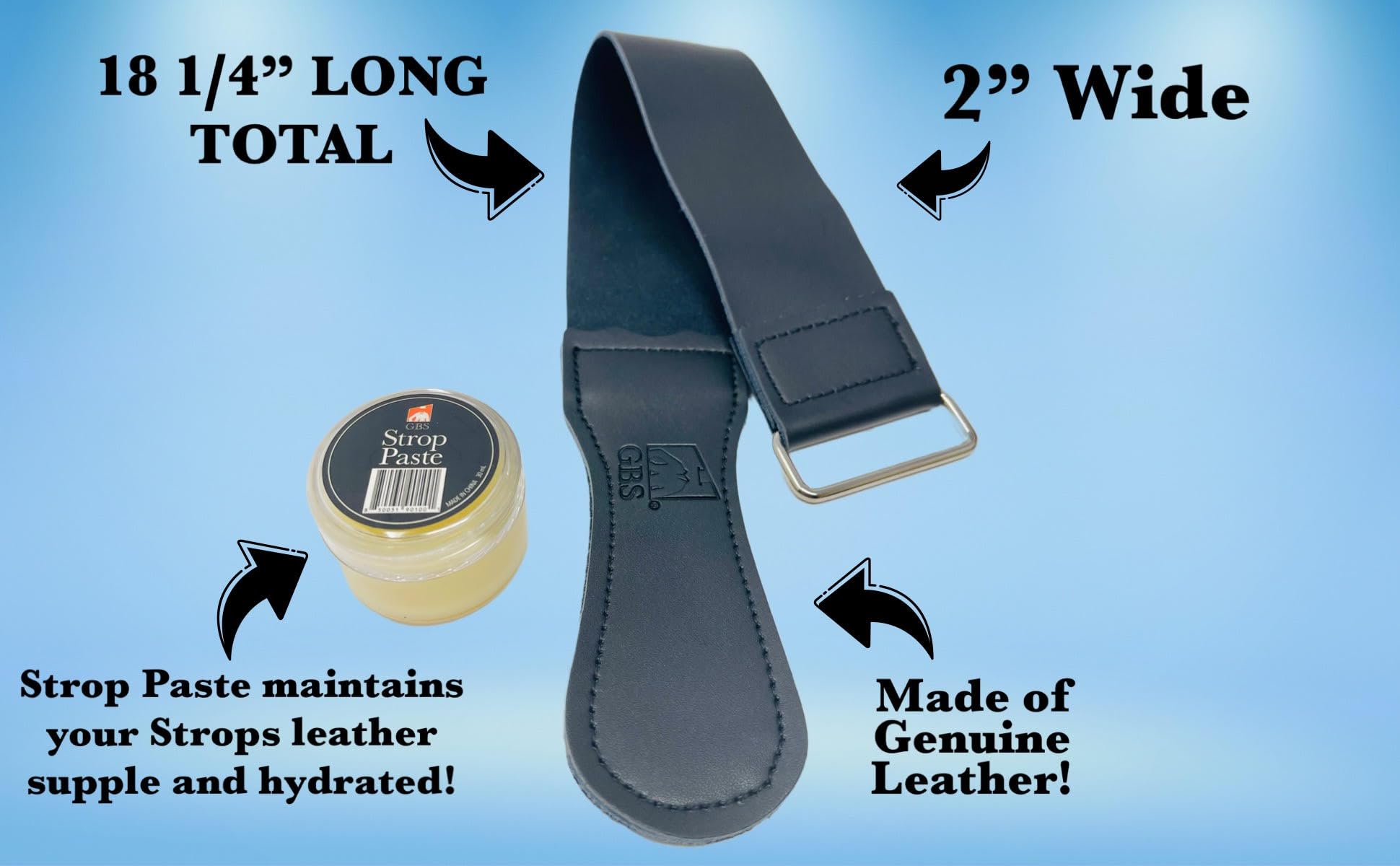 G.B.S Straight Razor Wet Shaving Kit for Men with Brush, Soap, Mug and Strop
