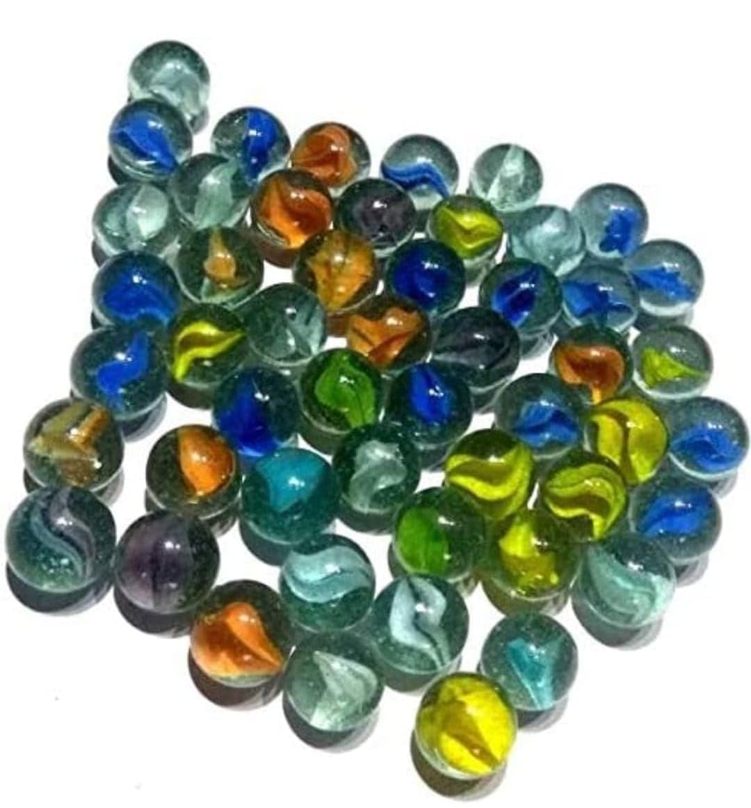 150 Pcs Glass Marble Kanche Toys and Marble Glass goli for Decoration parpose (N276)