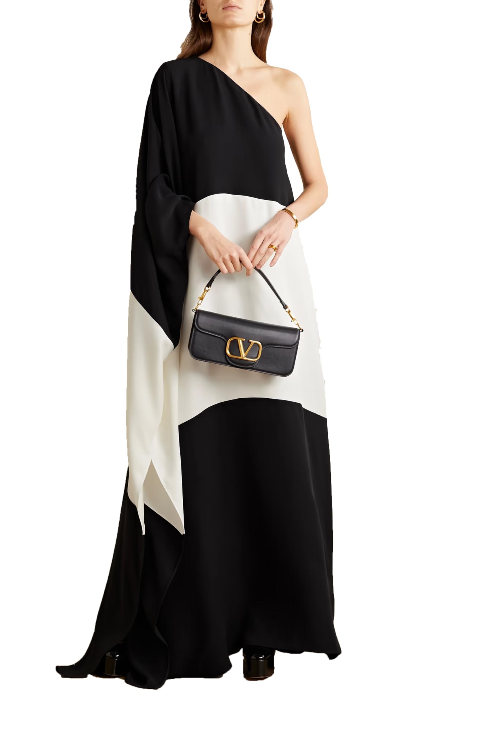 JSDC Premium Fluid Crepe Plain Long Off Shoulder Style Women Kaftan