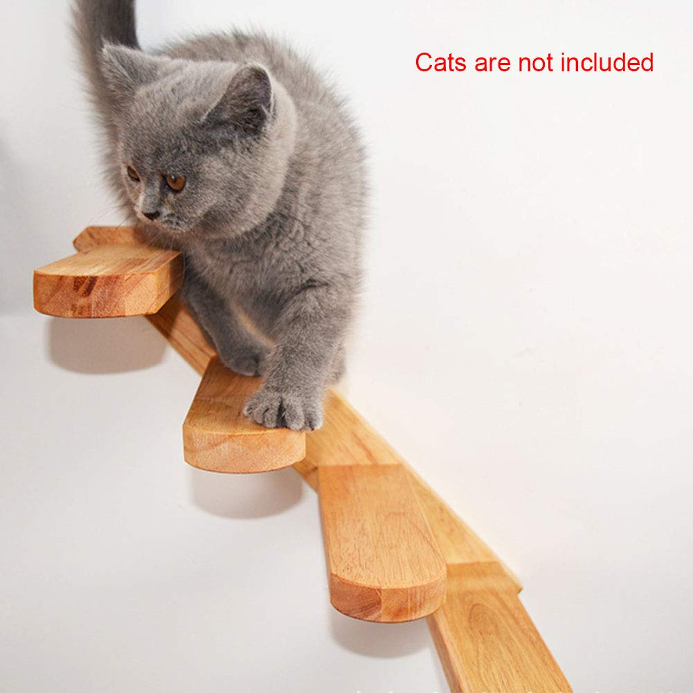 Cat Ladder Steps Pet Cat Wall Mount Staircase Climbing Step Shelves