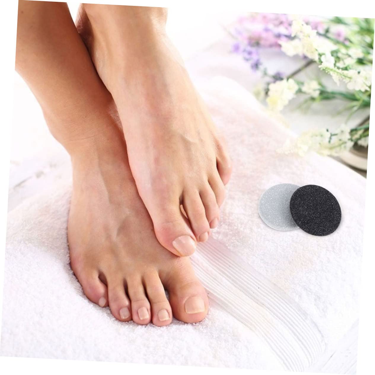 FRCOLOR 60pezzi Testine Di Ricambio Per Pedicure Elettrico Rimozione Della Morta Callosità Compatibili Con Vari Dispositivi Facili Da Installare e Lavabili