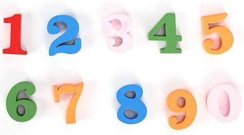 Miniatura 2 de Paquete de 300 botones de tela para bricolaje, números de madera, decoración de números para manualidades, ropa, costura, enseñanza, álbumes de