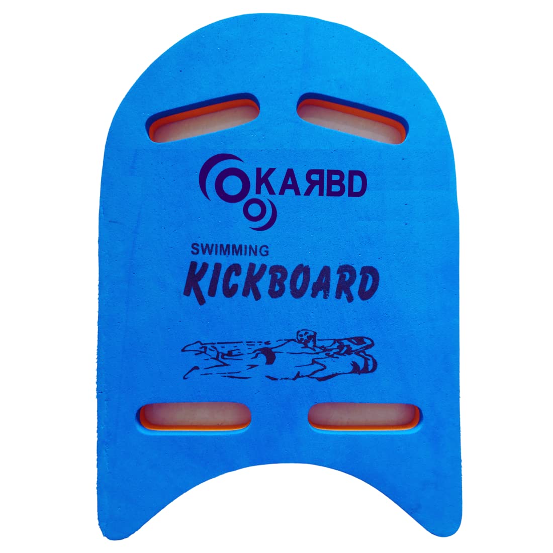 KARBD 4 Cut Swimming Kickboard Floating Board for Swimming Training Aid Exercise Equipment Pool Swim Safe Trainer Lessons Kickboards for Adults Children with 4 Holes Dual Color (Medium, Blue Red) 2