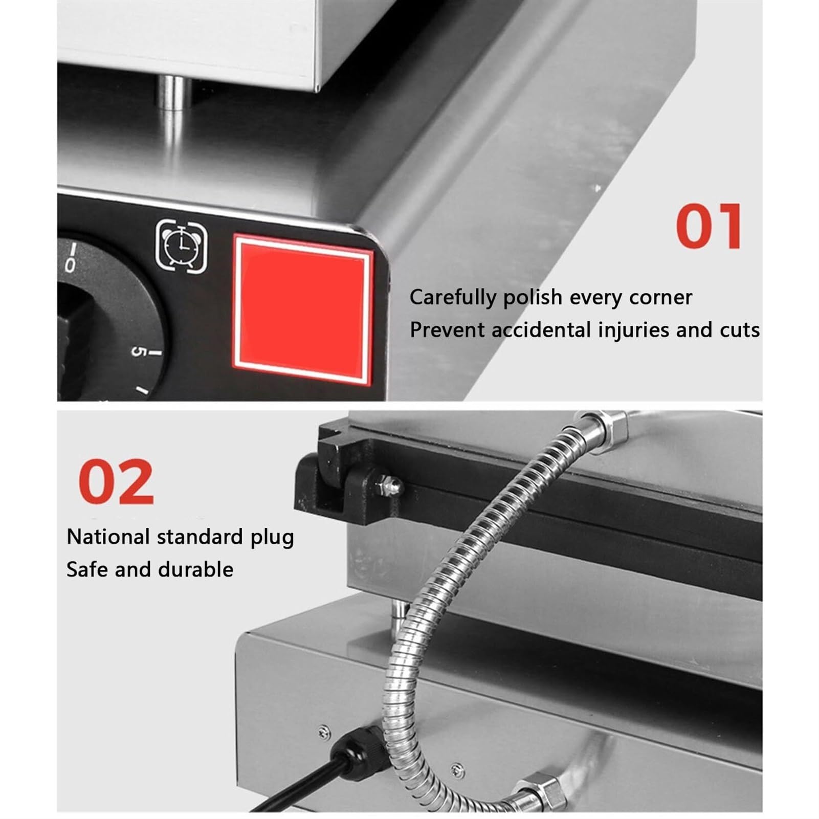 50 Pezzi Macchina per Pancake Olandesi 1700W Mini Macchina per Pancake Commerciale Forno per Pancake Olandesi Antiaderente Macchina per Waffle Dorayaki Piastra per Uso Domestico, C,