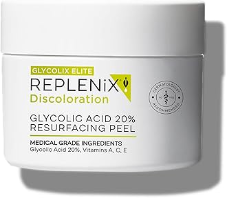 Replenix Glycolic Acid Resurfacing Skin Peel, Medical-Grade Facial Peeling Pads for Discoloration & Acne (60 ct.)