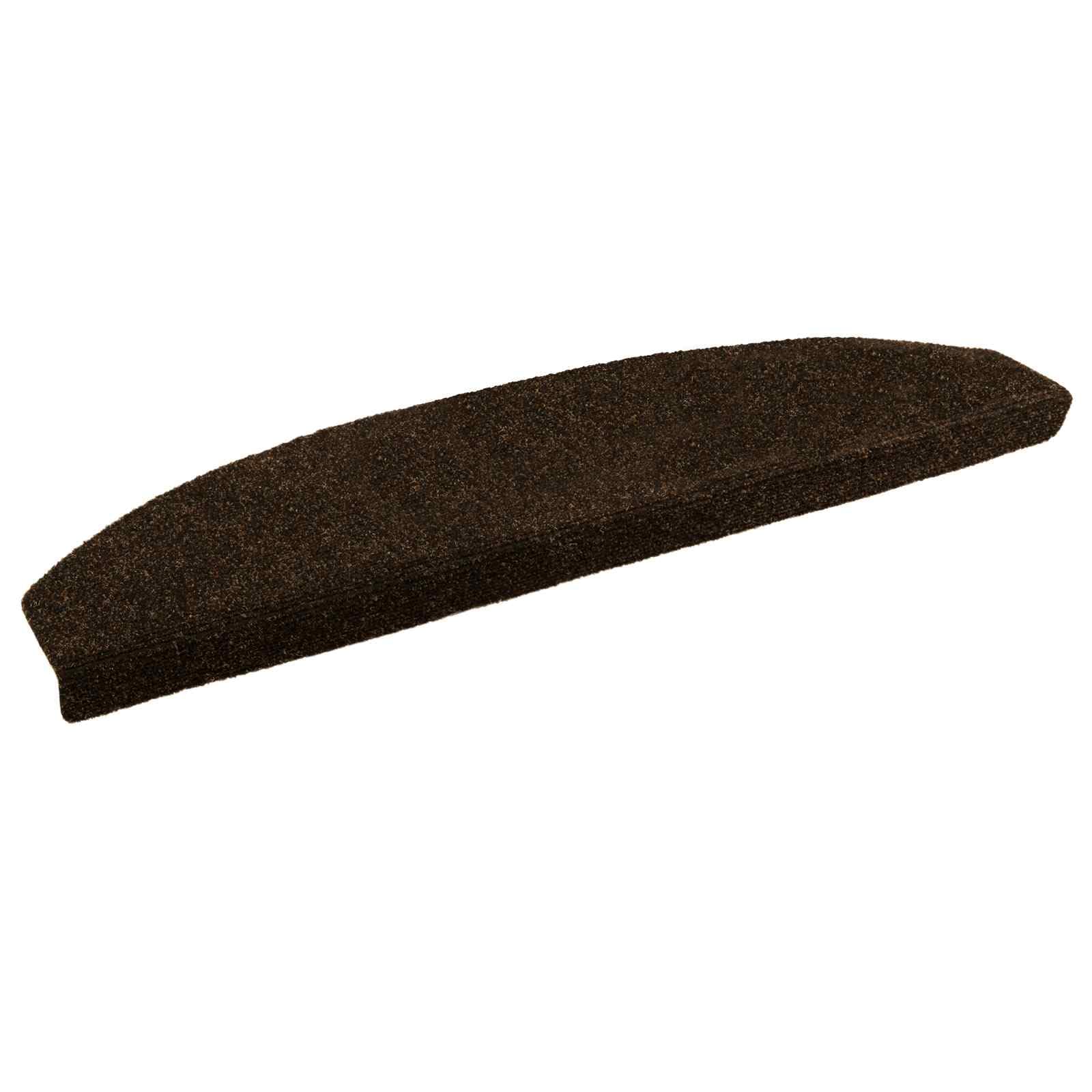 Lot de 15 tapis d'escalier autocollants, 80 x 24,5 cm, marron