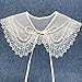 KFXBGNN Colletto Staccabile in Pizzo Nero Bianco Femminile Accessori per Abiti Moda Camicetta Camicia con Colletto per Bambola Abito con Colletto Finto Ricamato-3