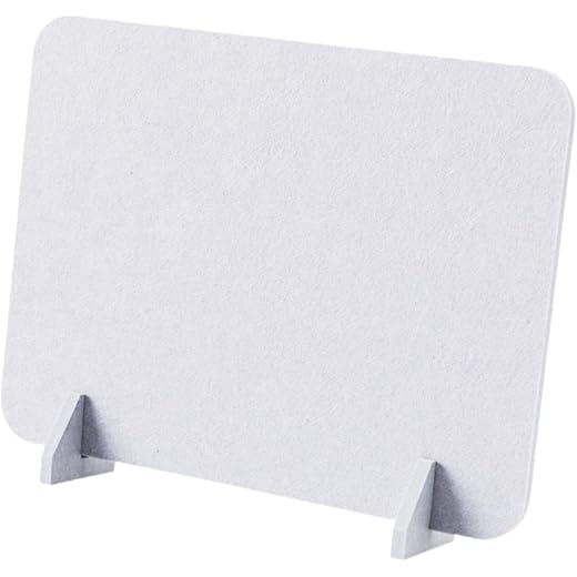 Acoustic Desk Divider Stand Light Grey