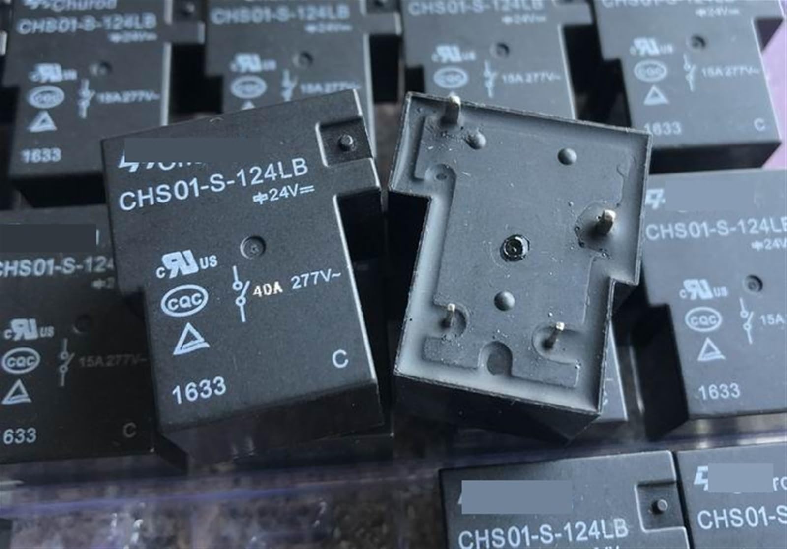 Relais électromécanique CHS01-S-124LB 24V 40A pour carte électronique PCB