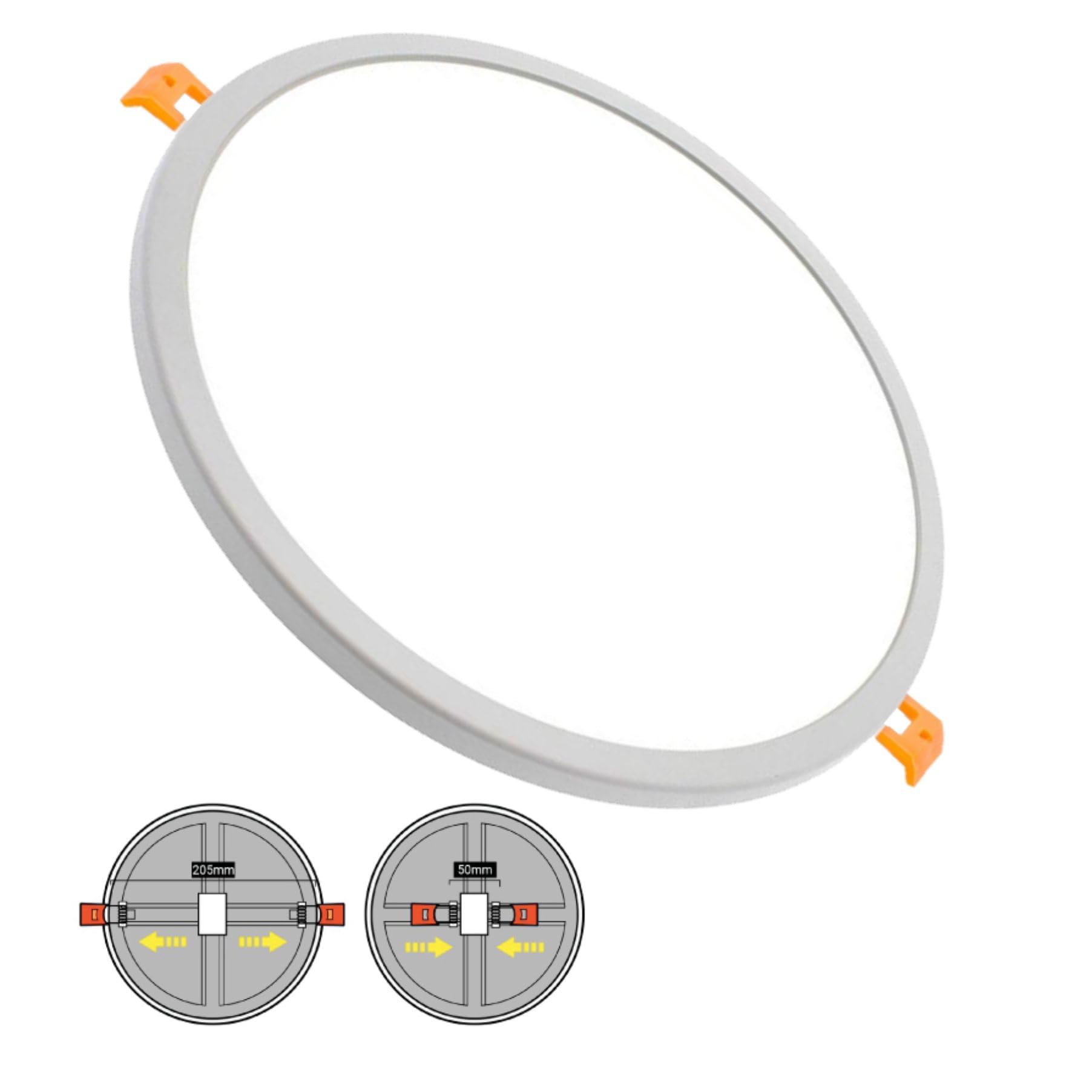 VZLED - Down-light LED Ø de corte ajustable 6500ºK, Plafón cocina, Iluminación led, Downlight luz blanca fría (Pack 1 6500ºk)