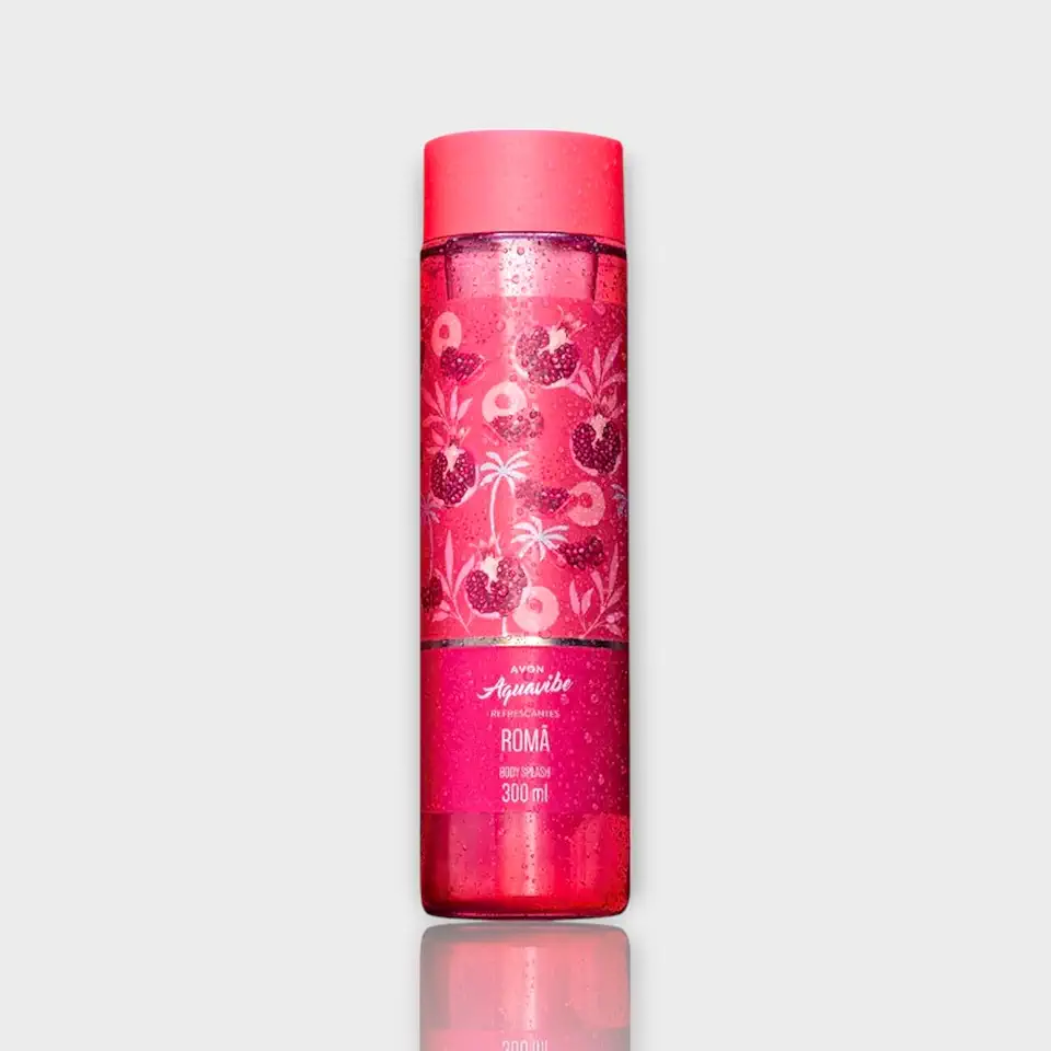 Body Splash Aquavibe Refrescantes Desod. Colônia Romã 300ml
