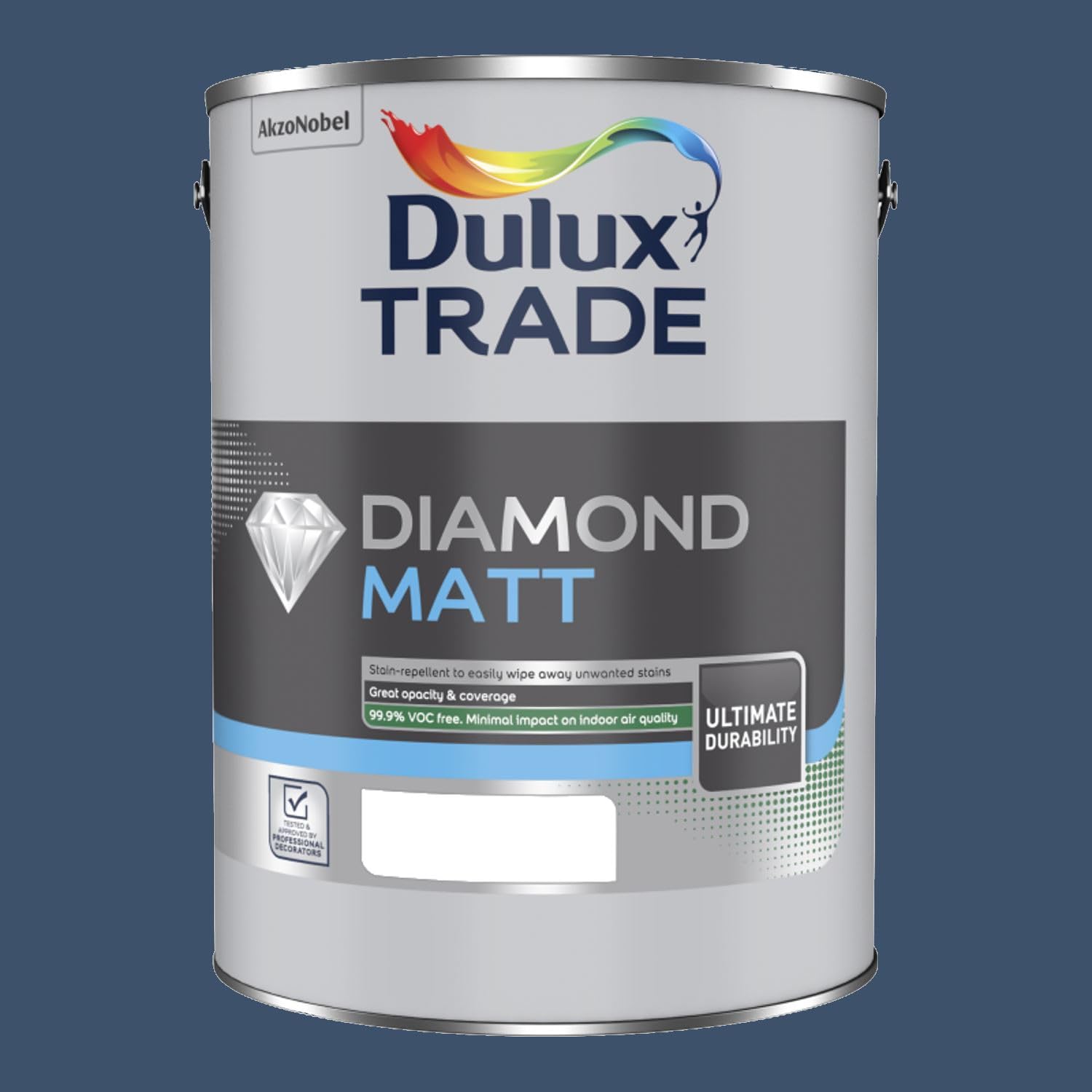 Dulux Trade Walls And Ceilings Sapphire Salute Diamond Matt Paint 5L
