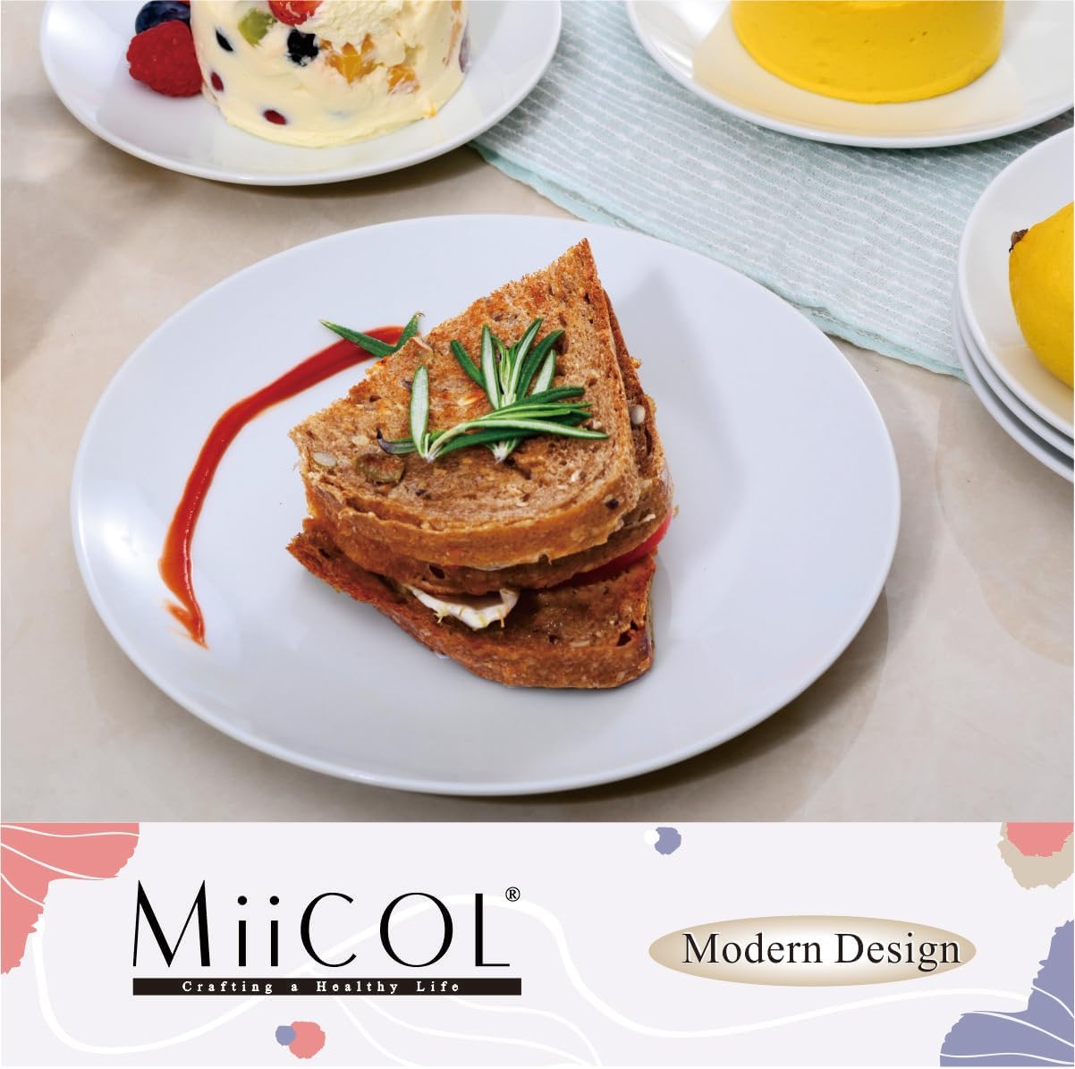 Ceramic Appetizer Plates Set of 6