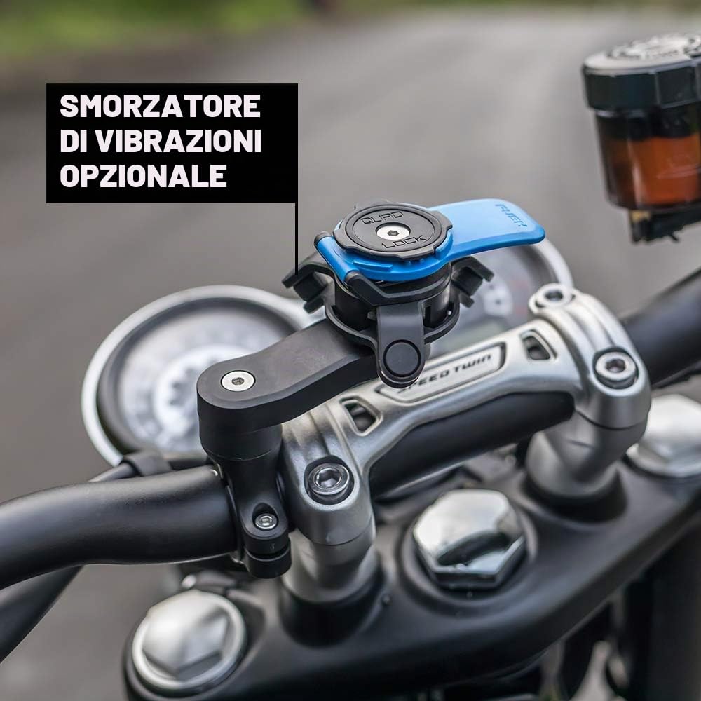 Supporto Manubrio per Moto Quad Lock Handlebar Moto Mount per iPhone e telefoni Samsung Galaxy