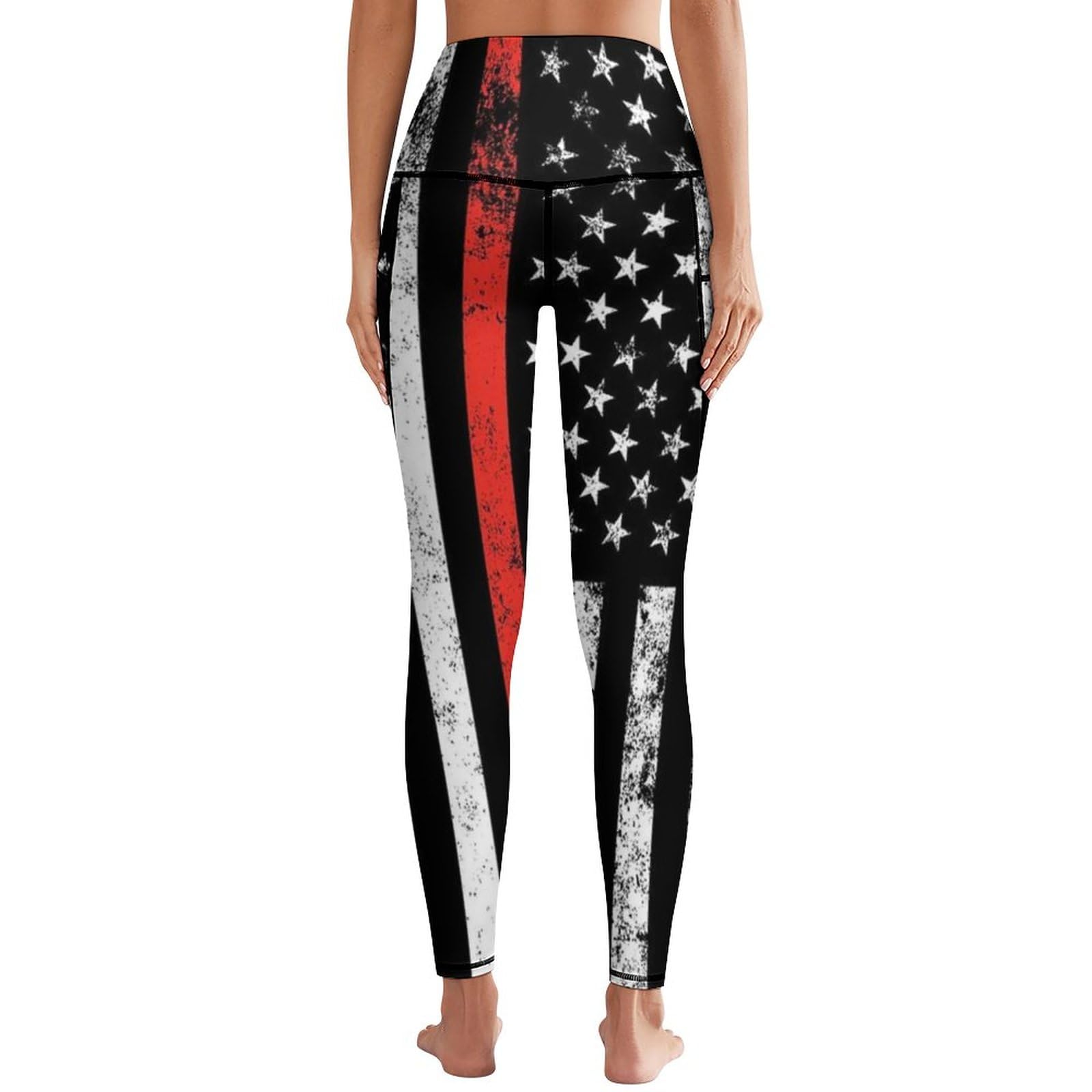 Yogahose mit hoher Taille und Taschen, Bauchkontrolle, Workout, Laufen, 4-Wege-Stretch, Yoga-Leggings für Mädchen und Frauen