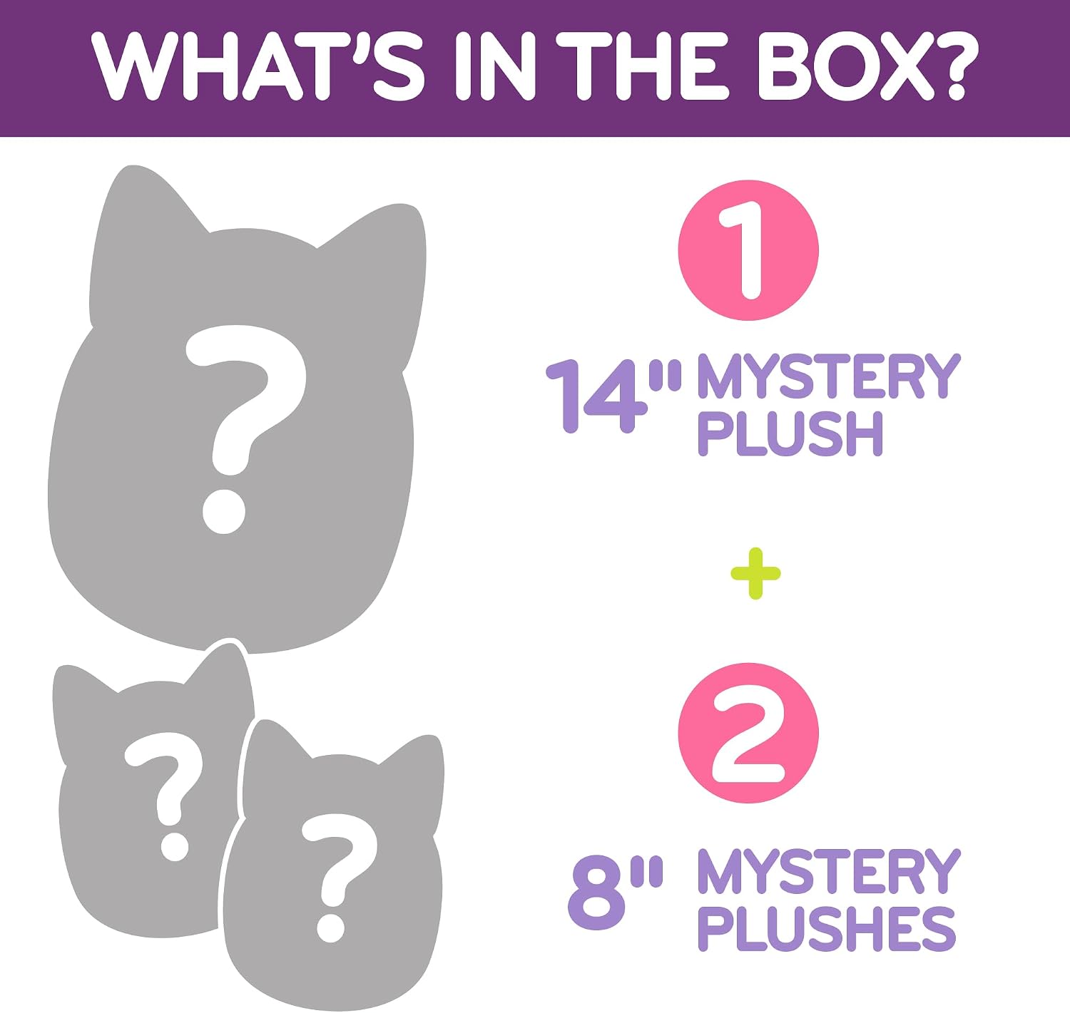 Squishmallows Mystery Value Pack - Official Jazwares 3-Pack Plush Set (1 XL 14” + 2 Small 8”) Squishy Stuffed Animals Surprise Collectible Plush Toys Gift for Kids, Boys & Girls image 4