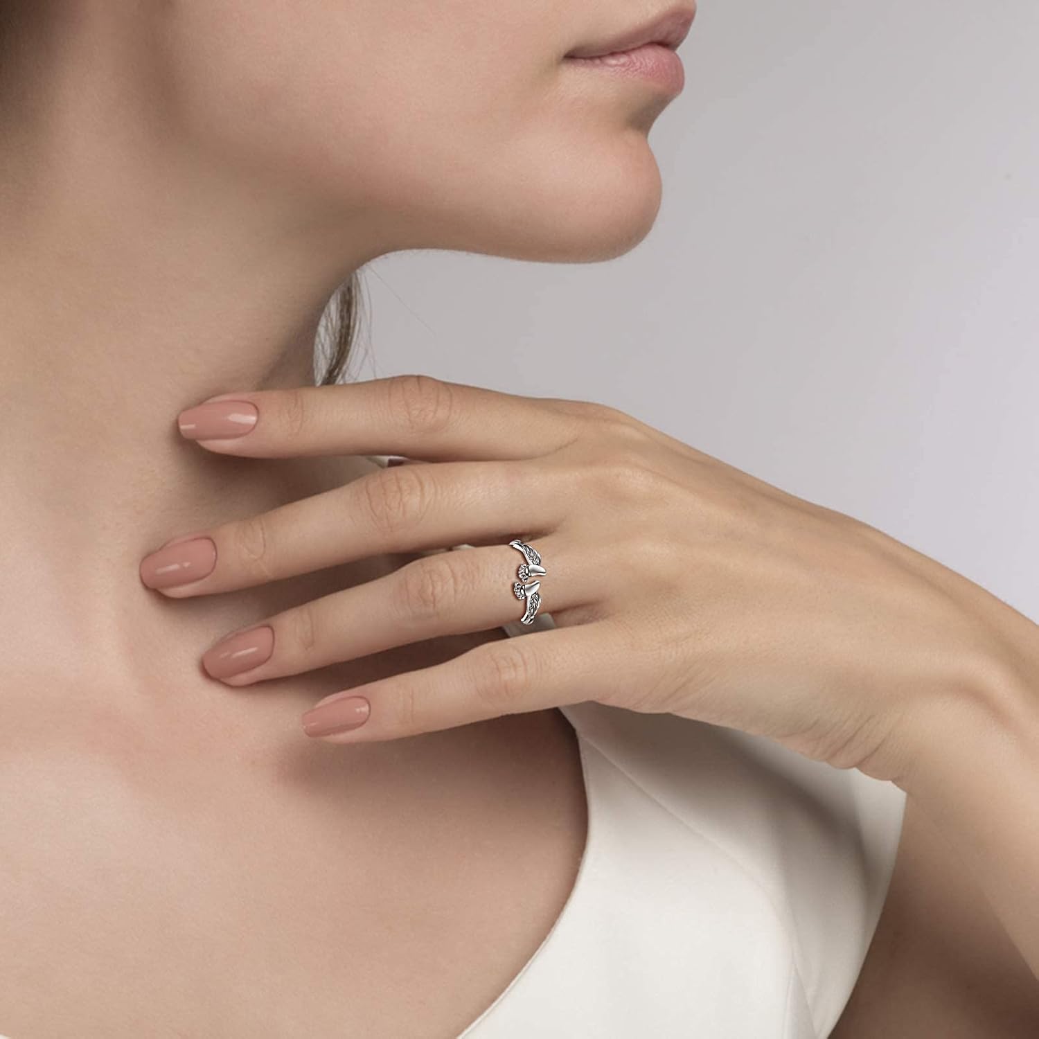 Miscarriage Ring Loss of Pregnancy Rings 925 Sterling Silver Loss Mommy of an Angel Memorial Jewelry Sympathy Gift for Women Mom (Miscarriage Ring) - Image 3