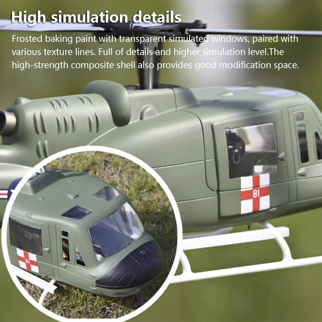 Amazon.com: Generic Remote Control Helicopter, FLYWING UH1-V3 Huey