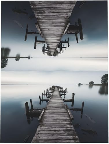 Miniatura 7 de NONHAI Greetings Cards with Envelopes Thinking of You Card Old Wood Pier Above Calm Water Blank Note Card All Occasion Greeting Cards for Birthday,