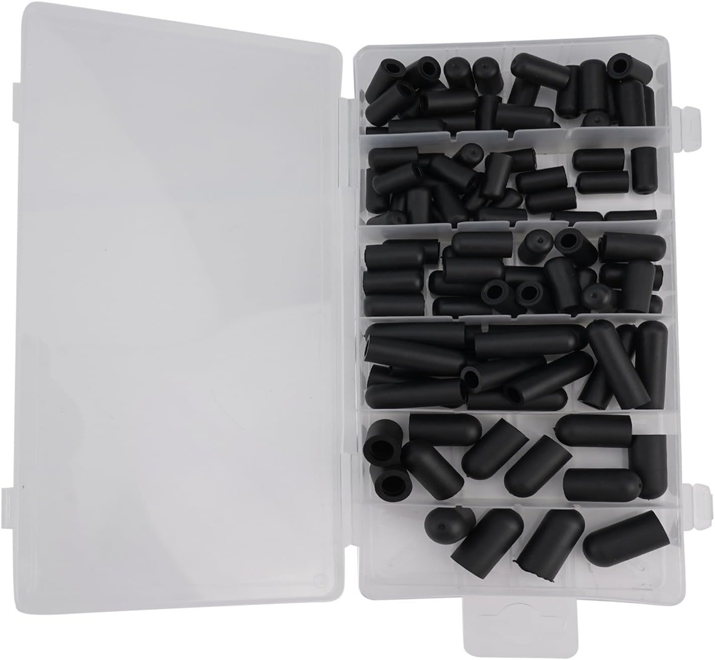 Compatible 105PCS Vacuum Hose Cap, Connector Assortment Rubber, Automotive Topomatic Replacement Parts for Carburetor, Manifold