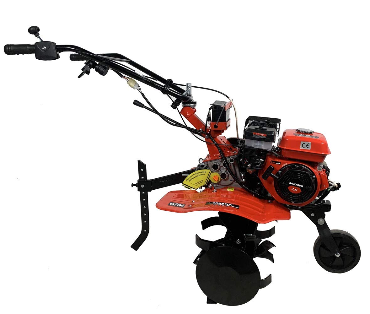 SAKAWA Motocultor Motoazada 7,5 CV 3 Vel Arranque Eléctrico + Aceite