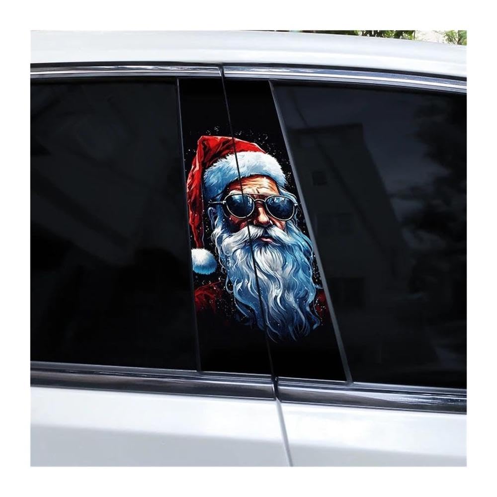 Decorative Items 2pcs Car B-Pillar Decals Sunglasses Auto Center Pillar Waterproof Sticker