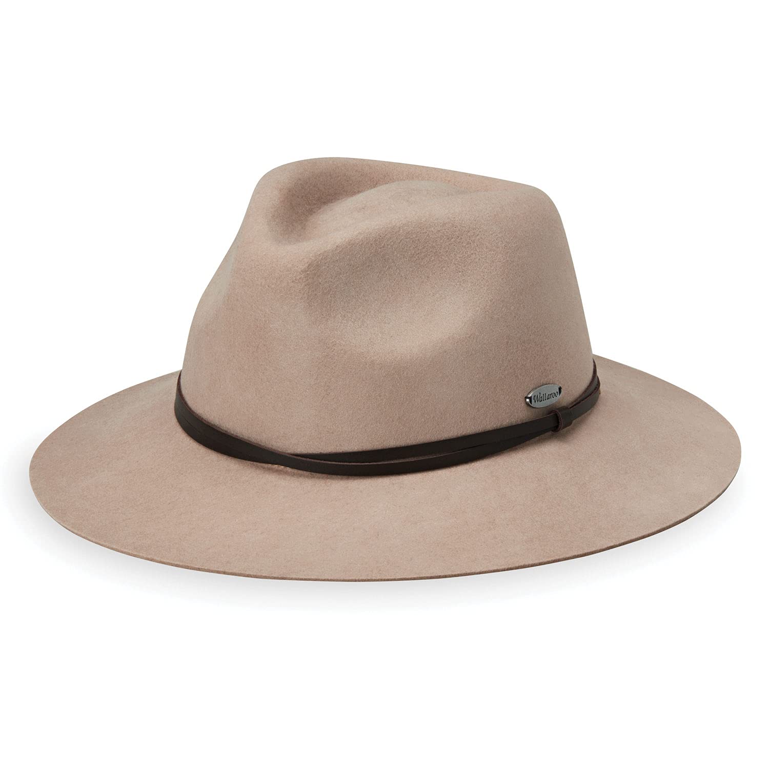 Wallaroo Hat Company Women’s Aspen Fedora – UPF 50+ Sun Protection, Packable and Adjustable Sizing for Medium Crown Sizes, Taupe, M