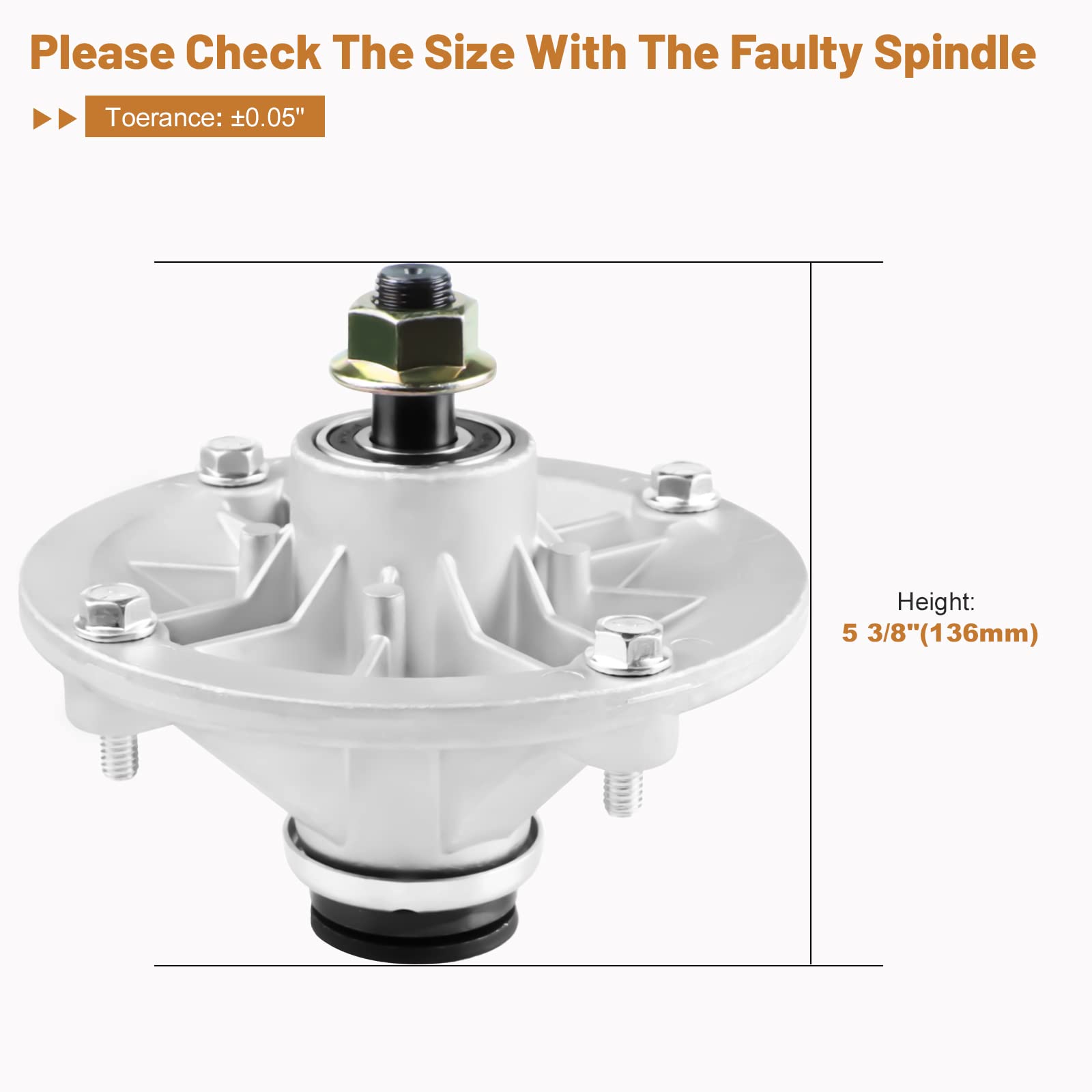 HKPARTS Spindle Assembly 110-6866 117-1192 for 42
