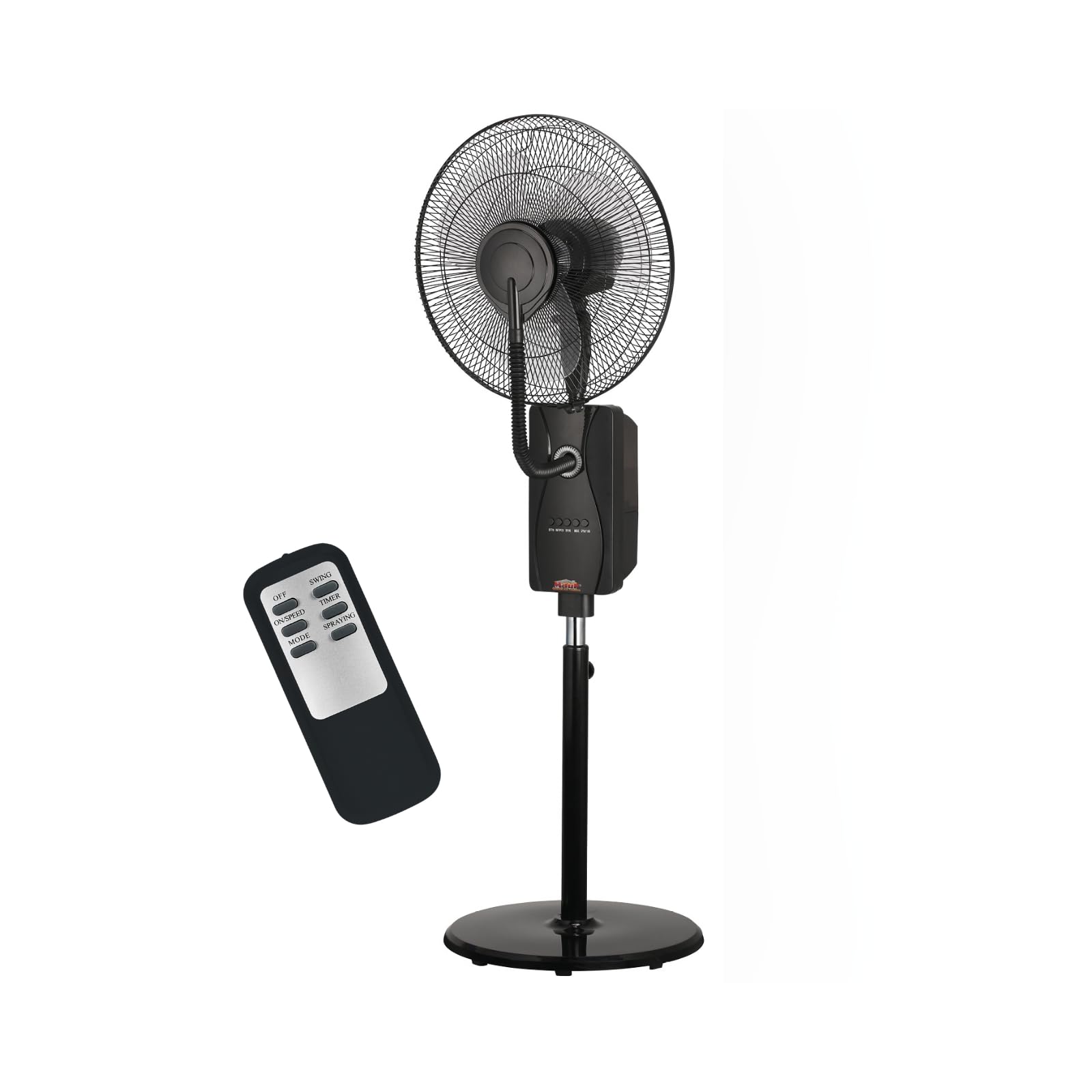 Mauk® Stand/Wasserkühlung Ventilator mit 1,2 Liter Sprühnebel - Kühlfunktion | inkl. Fernbedienung & Überhitzungsschutz | 80 W