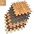 Sorbus Wood Grain Floor Mats Foam Interlocking Mats Each Tile 1 Square Foot 3/8-Inch Thick Flooring Wood Mat Tiles - Home Office Playroom Basement Trade Show (16 Tiles,16 Sq ft, Wood Grain - Pine)