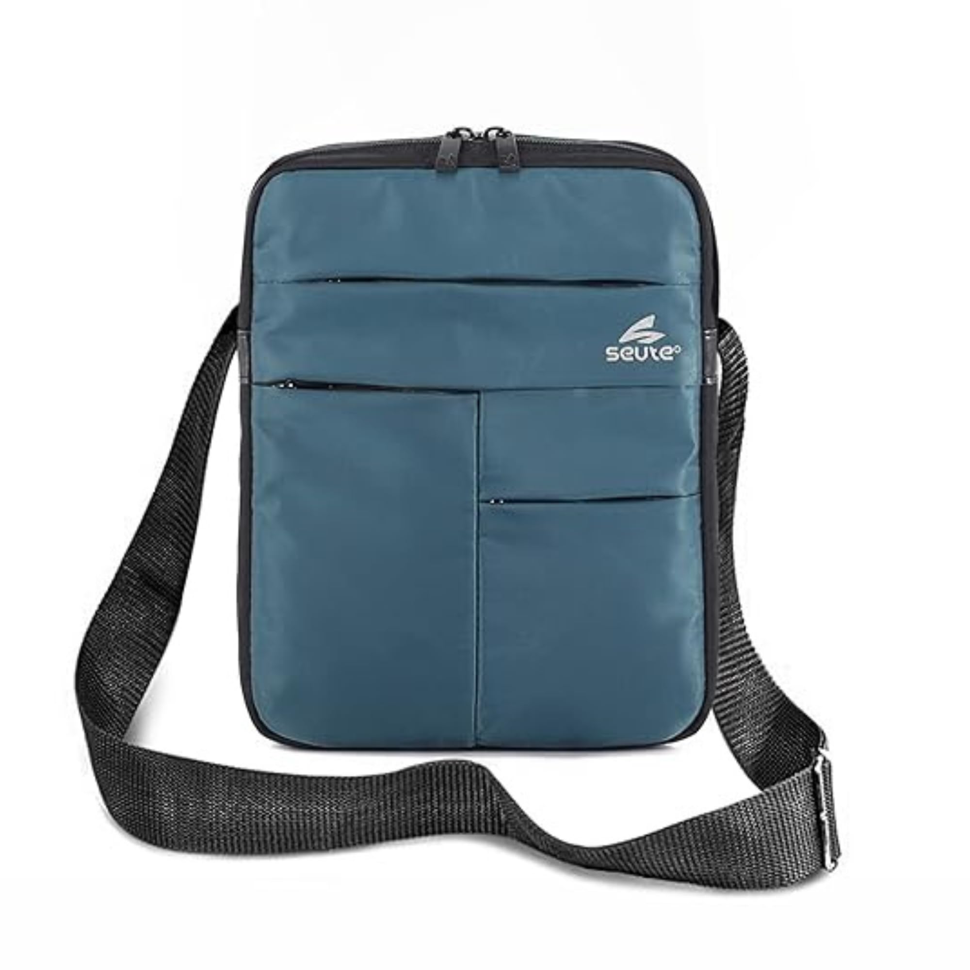 Nylon Padded Sling Bag Cross Body Travel Office Business Messenger Side Shoulder Pouch Bag with Multi-Pocket Zip Closure For Men Women-image-33