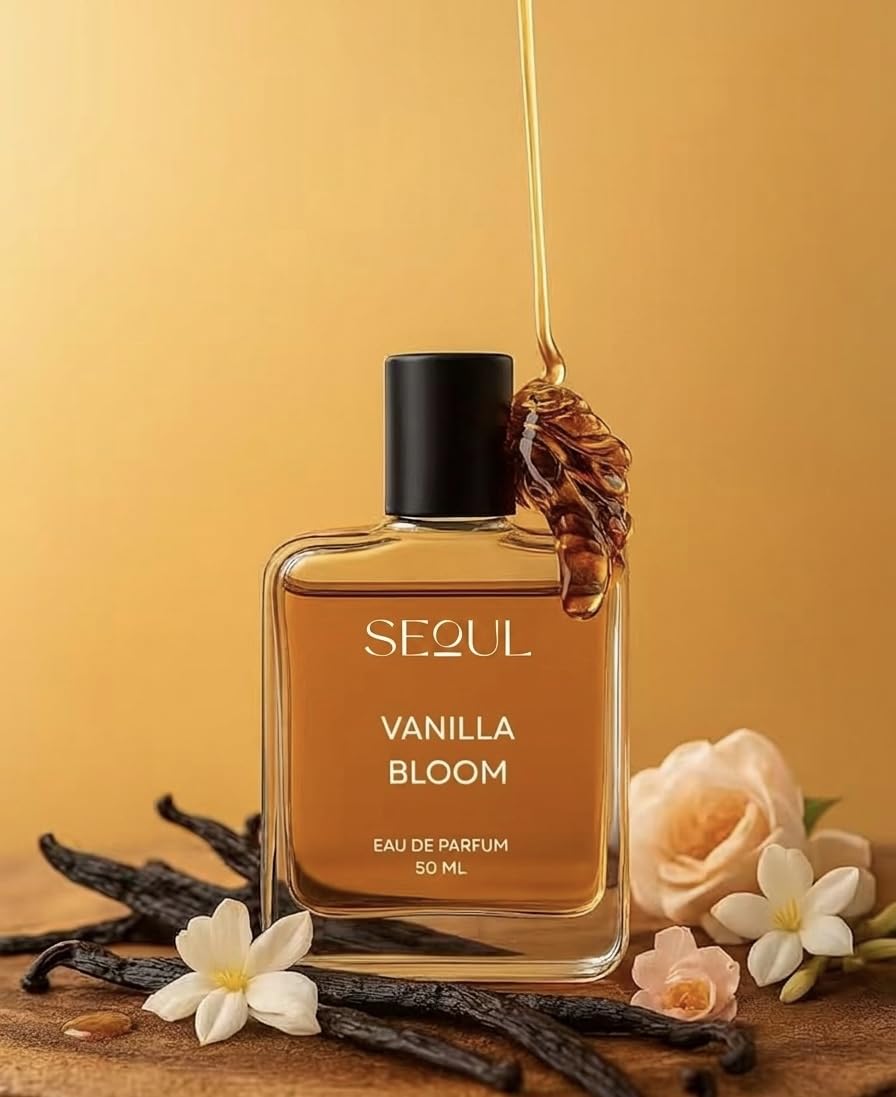Seoul Vanilla Bloom Eau de Parfum, Floral Vanilla Fragrance with Rasberry and White Flowers, 50 ML-image-23