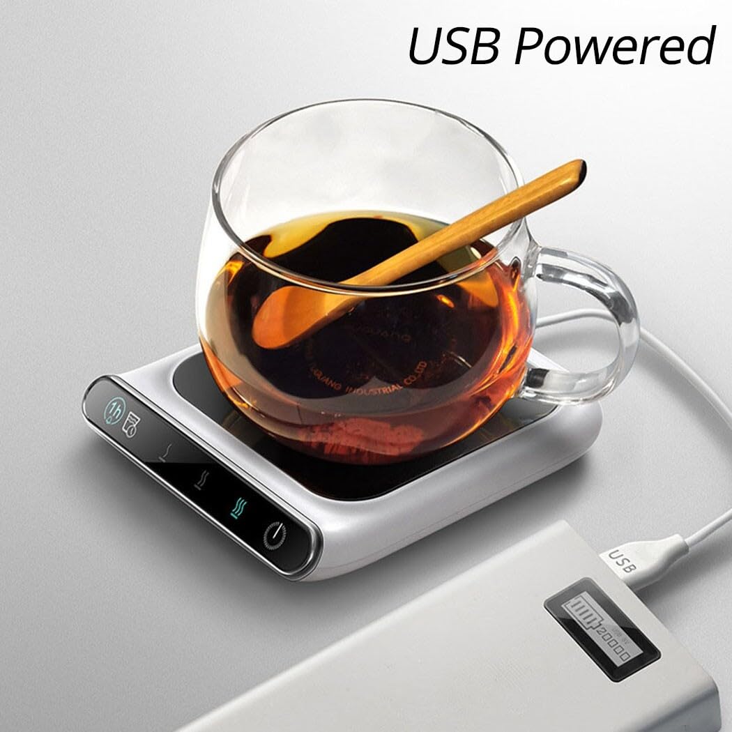 Profesjonalny przenośny USB wielokrotnego użytku inteligentny kubek podgrzewacz do kawy podgrzewacz elektryczny podgrzewacz regulowany z automatycznym wyłączaniem