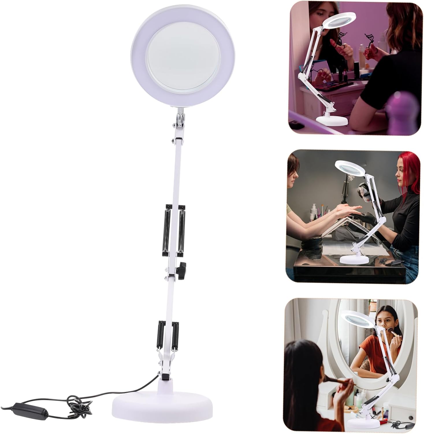 Led Magnifying Lamp Touch Control Eye Protection Study Reading Nail Art Tattooing Portable Table Lamp