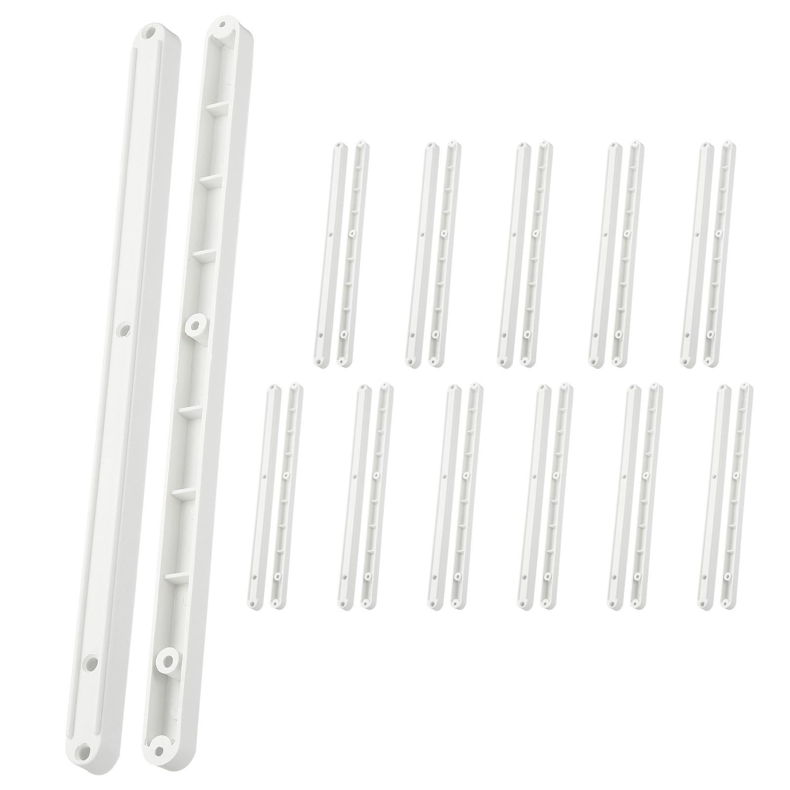 Guías para cajones de plástico blanco M METERXITY para renovar los armarios y gabinetes del hogar