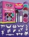 Glitter Tattoo Kit THINGS WITH WINGS - HYPOALLERGENIC and DERMATOLOGIST TESTED! - with 6 Large Glitters & 12 Stencils for Temporary Tattoos