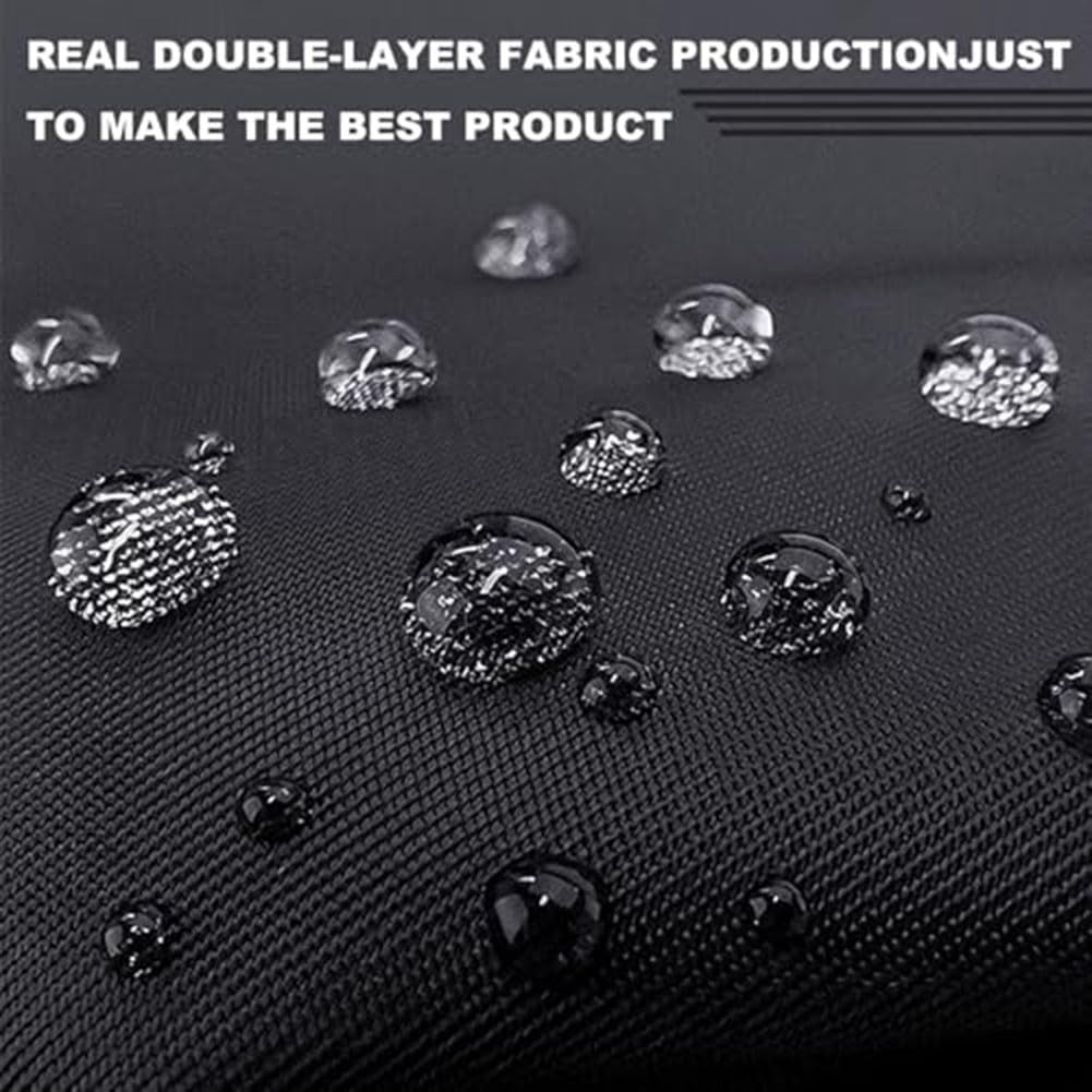 600D Polyester für robuste Abdeckung, wasserdicht, UV-beständig, mit sicherer Schnalle und Kordelzug, Allwetterschutz