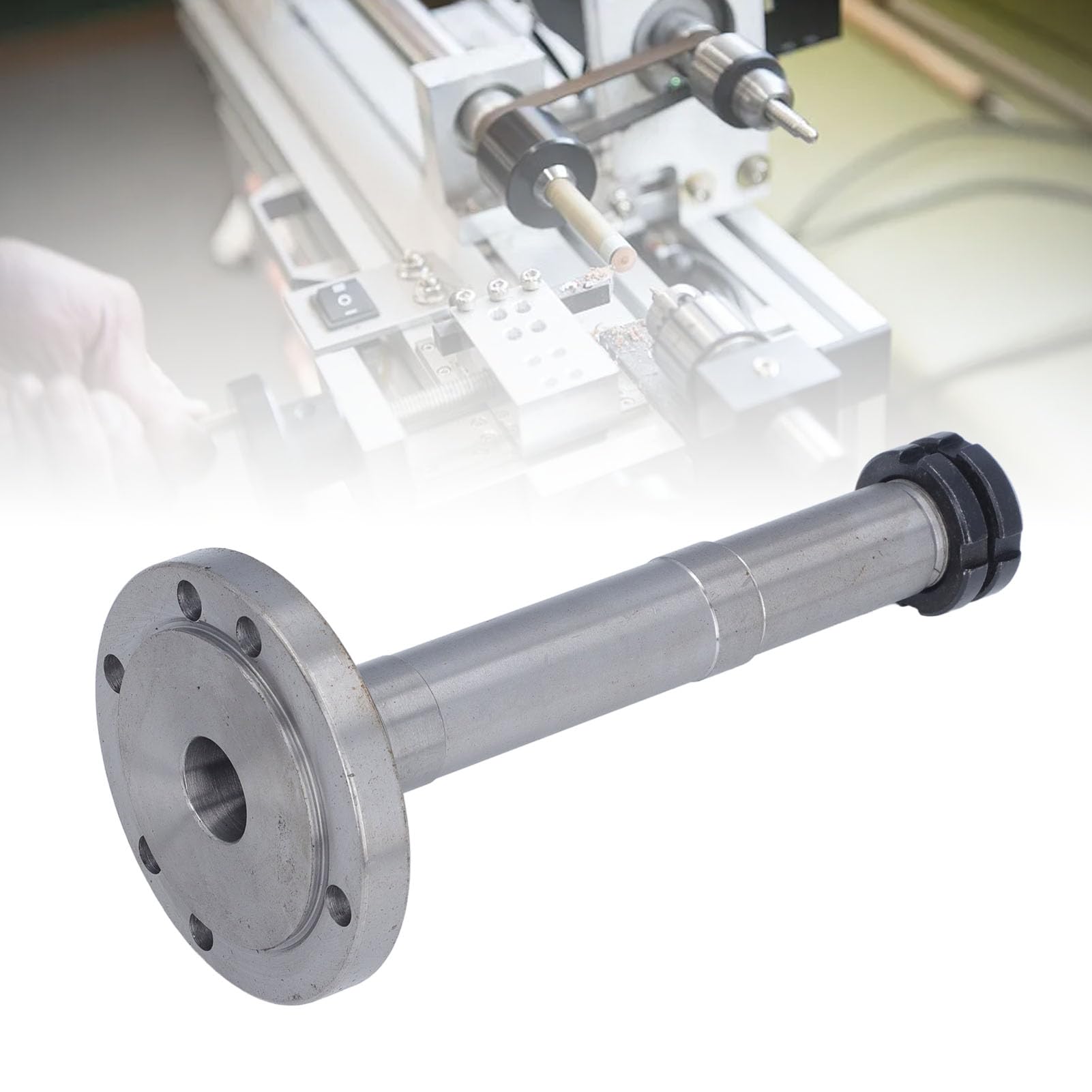 Wrzeciono Mini Tokarki Dokładne, Stabilne 45 Stali, średnica Otworu 20 Mm, Stalowy zespół Wymienny Wrzeciona Narzędziowego dla Osi Głównej MX 180D 7x12 8x14 Tokarki 180 Maszyna