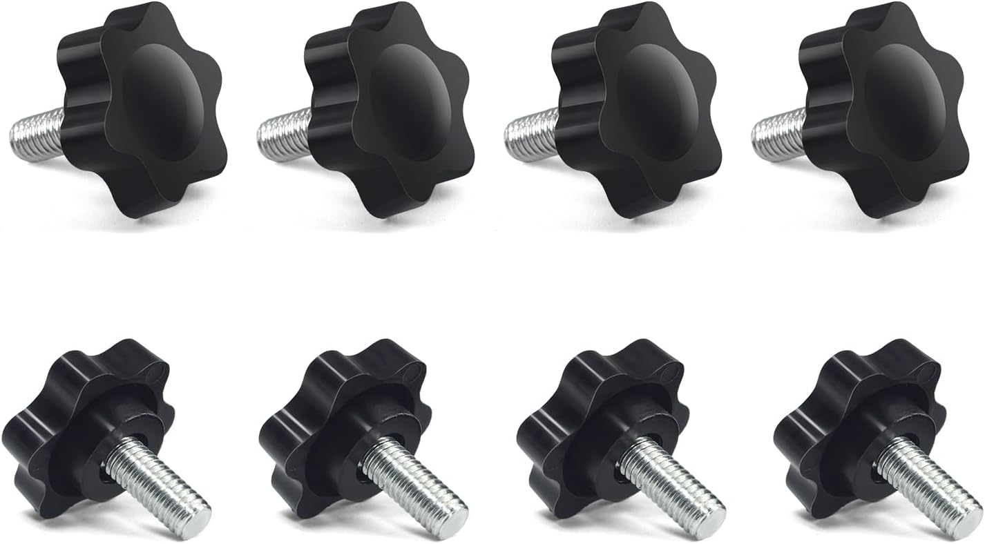 for Logitech Steering Pedal Fixed Screw,8PCS Steering Wheel Screw Clamp Pedal Mounting Screws Bolt for Logitech G25 G27 G29 G920 G923 (Black)