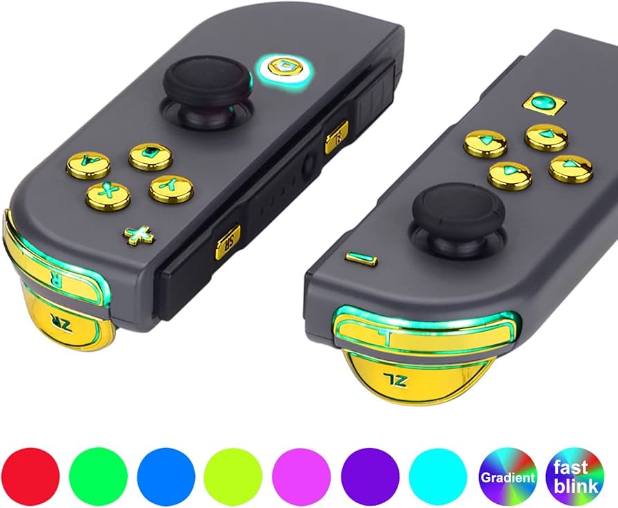 Amazon.com: eXtremeRate 7 Colors 9 Modes NS Joycon DFS LED Kit