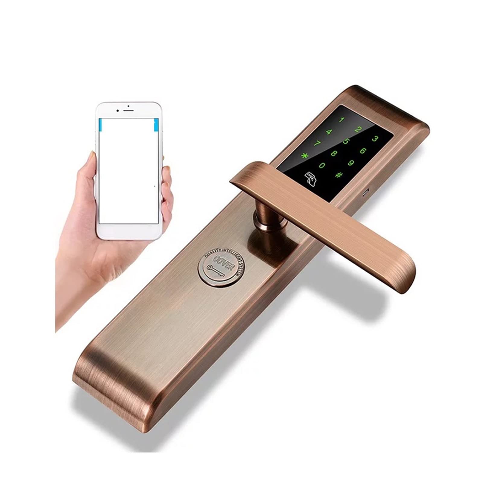 Serratura della porta Bluetooth dello smartphone App. Combinazione, codice touch screen tastiera password Smart Electronic Door serratura con app Lock(A)