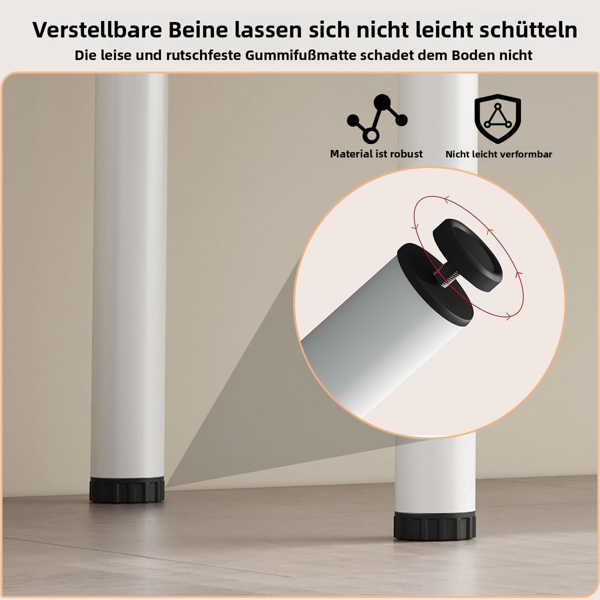 Moderner Computertisch, Schreibmaschinentisch, Keine Montage erforderlich, Schreibtisch, klappbar, platzsparend für Arbeitszimmer, Schlafzimmer, Heimbüro