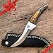 Hobby Hut HH-321 Coltello da Caccia Fatto a Mano su Misura con Fodero, Coltelli a Lama Fissa Buschraft Coltello Full Tang Progettato per Il Campeggio e la Sopravvivenza
