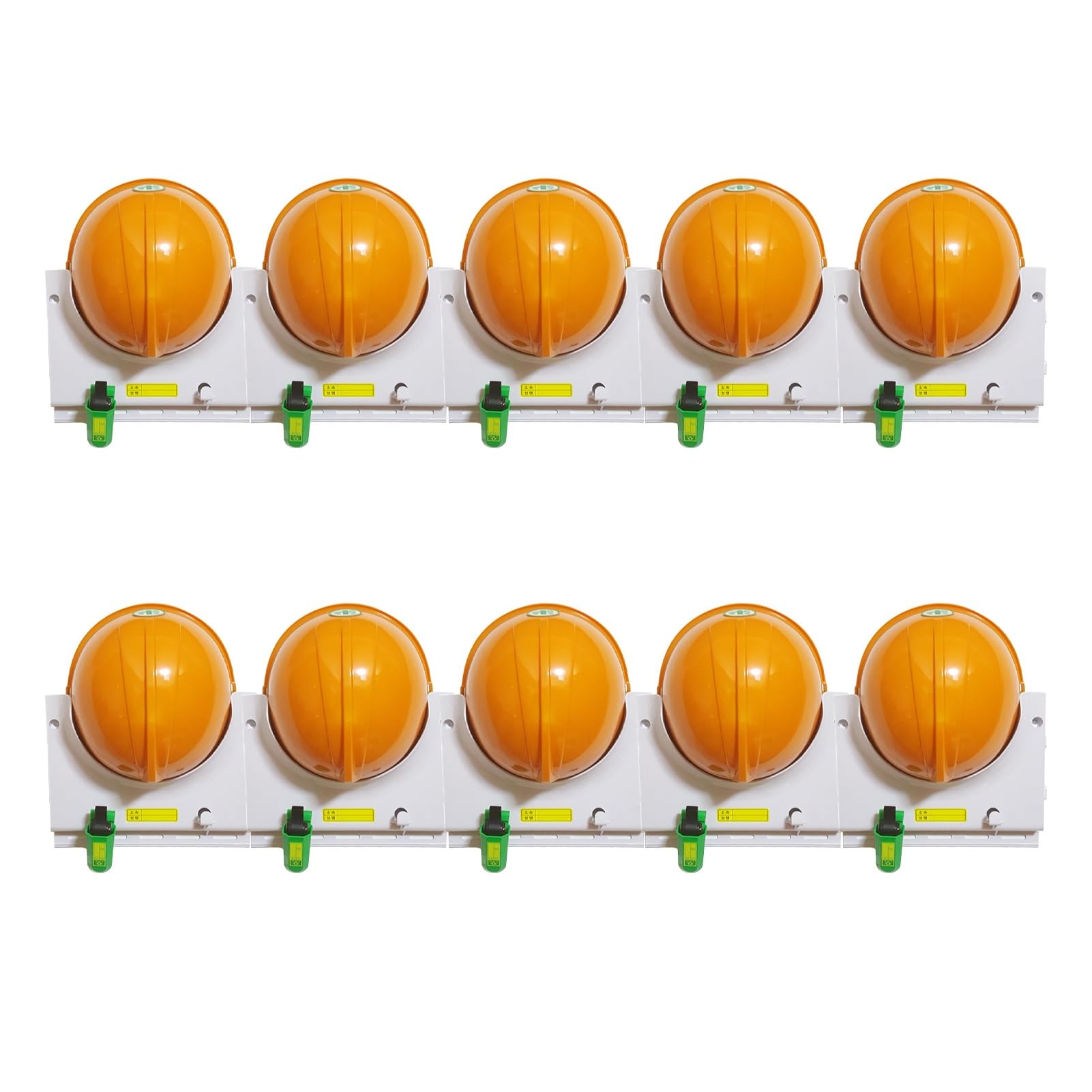 ISCBAFYX Paquete de 10 Ganchos para Colgar en la Pared, Organizador para Casco de Seguridad, Sombrero de Seguridad y Soporte Organizador de Motocicleta para Oficina en casa, Ajustable ()